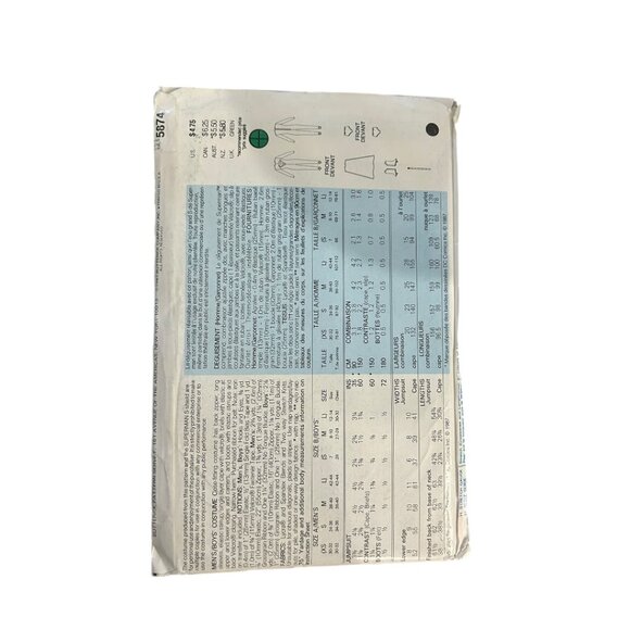 Butterick Superman Costume Pattern 5874 Vintage Men’s & Child Size NIP - Picture 2 of 3